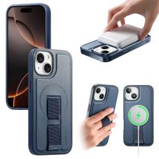 CASENEO - CASENEO iPhone 14 / 13 Fodral Magnetiskt KonstL&auml;der - Bl&aring;