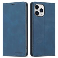 FORWENW - FORWENW Fantasy Series Pl&aring;nboksfodral i Konstl&auml;der f&ouml;r iPhone 13 Pro Max - Bl&aring;