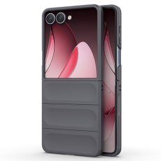 A-One Brand - Galaxy Z Flip 7 Mobilskal Anti-Drop TPU Rugged - Mörkgrå