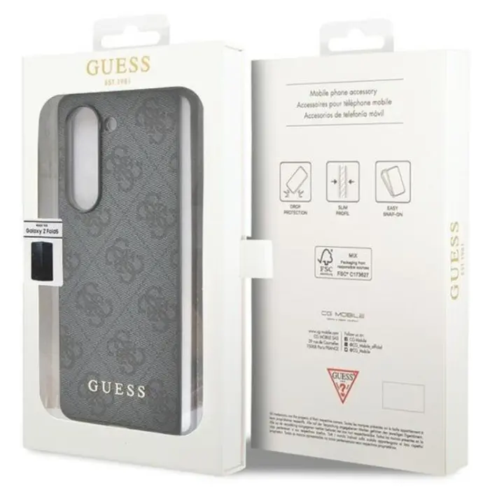 Guess - Guess Galaxy Z Fold 5 Mobilskal Charms Collection - Grå