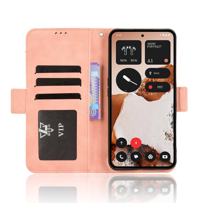 A-One Brand - Nothing CMF Phone 2 Pro Plånboksfodral Magnetisk Closure - Rosa