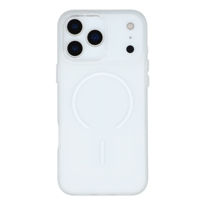 A-One Brand - iPhone 17 Pro Max Mobilskal MagSafe med Glitter Lins Frame - Clear