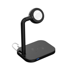 OEM - 2in1 MagSafe Trådlös Laddare iPhone, Apple Watch - Svart