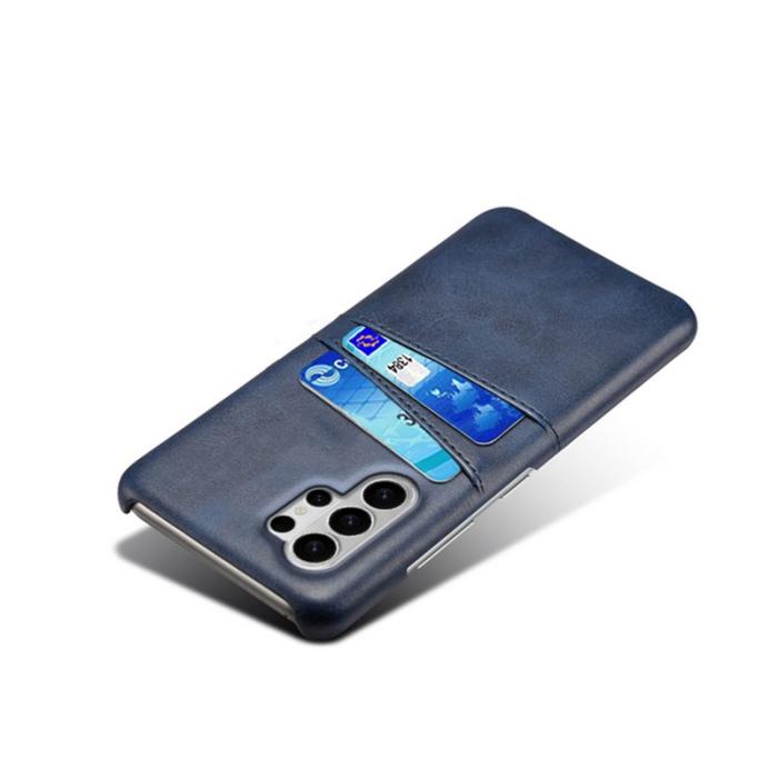 OEM - Mobilskal till Samsung Galaxy S26 Ultra PU Läder + Hård PC - Blå