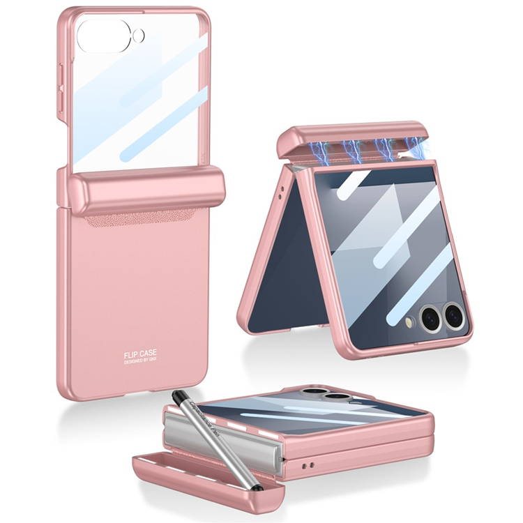 GKK Galaxy Z Flip 7 Mobilskal med Penna och Skärmskydd - Rosa | 2353 | AlltMobil