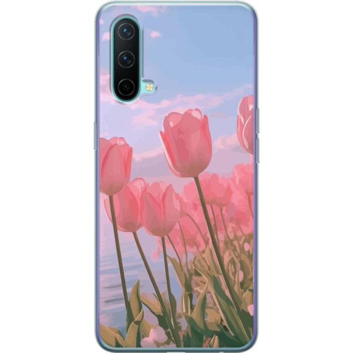 iSecrets - Mobilskal till OnePlus Nord CE 5G med Rosa Tulpaner