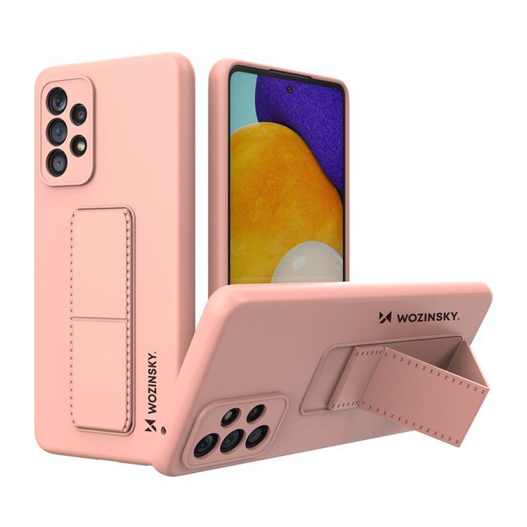 Wozinsky Galaxy A73 Skal Kickstand Silicone - Rosa | 2353 | AlltMobil