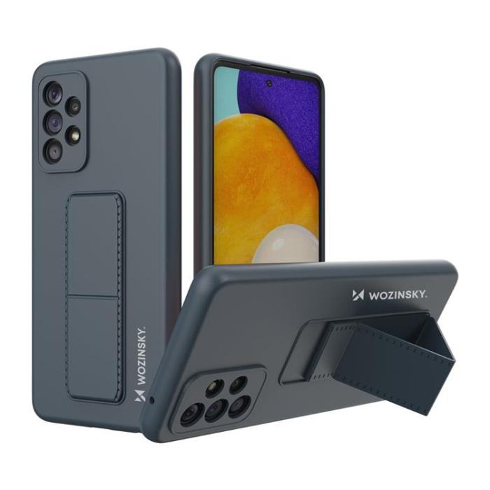 Wozinsky - Wozinsky Galaxy A73 Skal Kickstand Silicone - Marinblå
