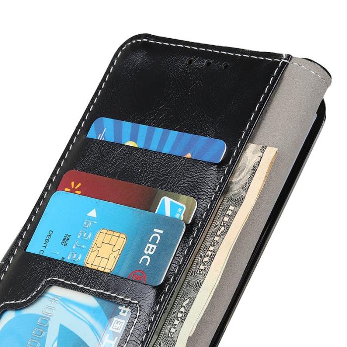 OEM - Samsung Galaxy S26 Ultra Fodral Äkta Läder Crazy Horse - Svart