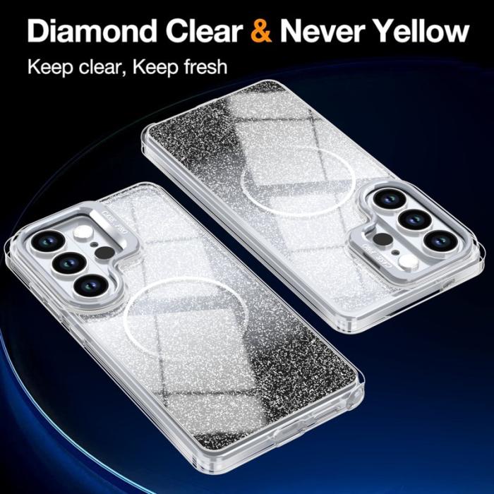 OEM - Samsung Galaxy S26 Ultra Skal Magnetiskt Gradient Glittrigt TPU - Svart