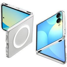 Spigen - Spigen Mobilskal F&ouml;r Galaxy Z Flip 8 Magsafe Airskin - Clear/Vit