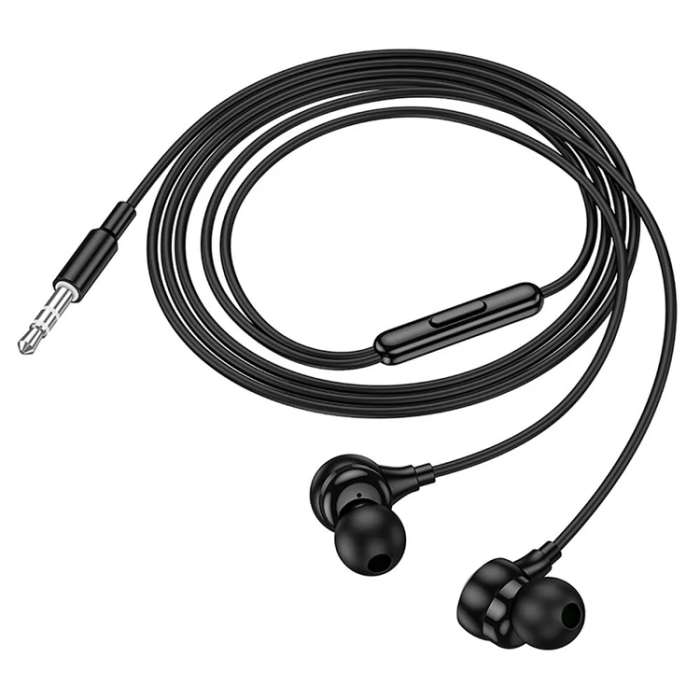 Hoco - Hoco Hörlurar 3.5mm Med Microphone - Svart