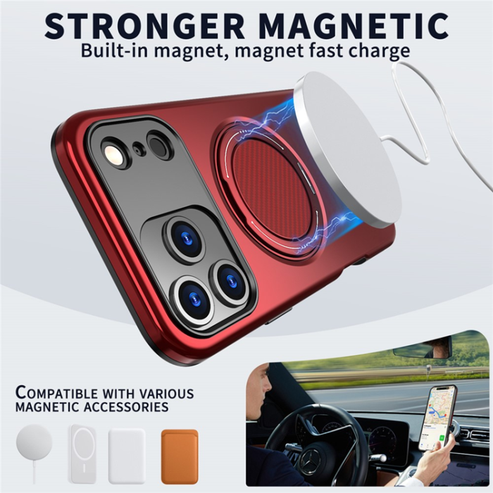 A-One Brand - iPhone 17 Pro Max Mobilskal MagSafe Rotating Kickstand