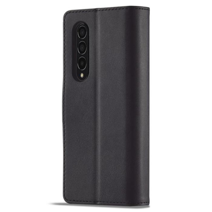 LC.imeeke - LC.IMEEKE Galaxy Z Fold 4 Plånboksfodral Shockproof Magnetic - Svart