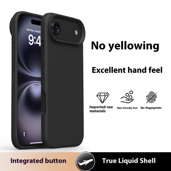 A-One Brand - iPhone Air Mobilskal Soft Microfiber Lining Silikon+PC - Svart