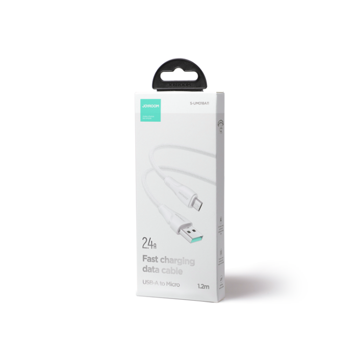 UTGATT1 - Joyroom Surpass USB Till Micro USB Kabel 1.2 m - Vit