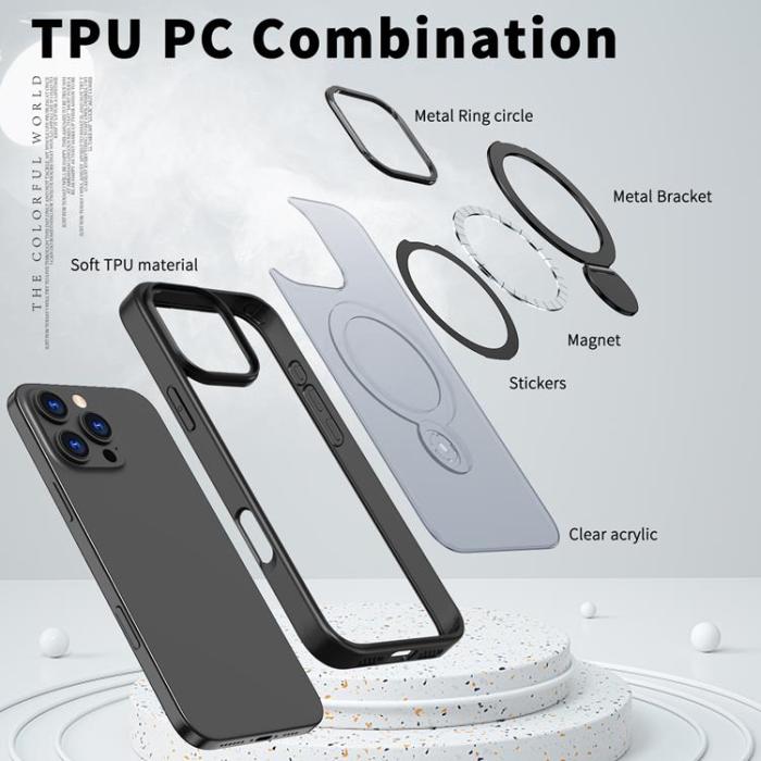 A-One Brand - iPhone 15 Pro Mobilskal MagSafe Rotating Kickstand
