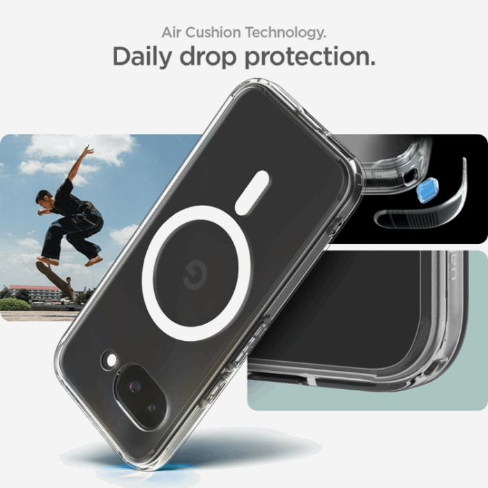 Spigen - Spigen Google Pixel 9a Mobilskal Magsafe Ultra Hybrid - Clear