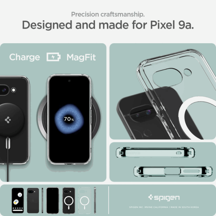 Spigen - Spigen Google Pixel 9a Mobilskal Magsafe Ultra Hybrid - Clear