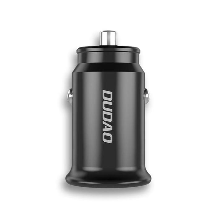 UTGATT1 - Dudao Fast USB-C PD / USB Billaddare QC3.0 3A - Svart
