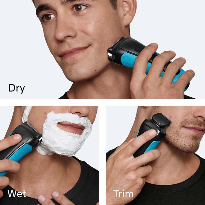 Braun - Braun Rakapparat Serie 3 3040s (med trimmertillbehör)