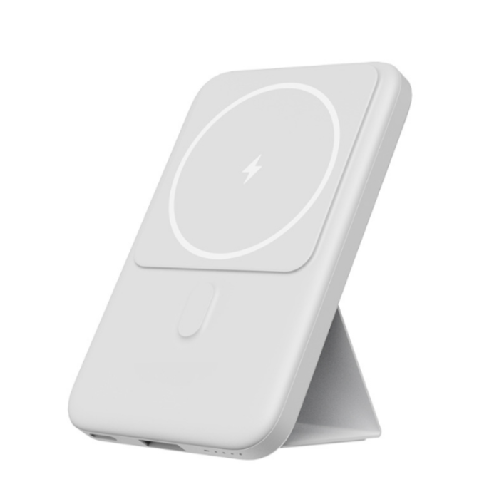 A-One Brand - Magsafe Ultra-Thin Magnetic Trådlös Powerbank 10000 mAh - Vit