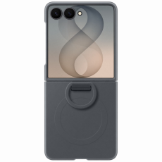 Samsung - Samsung Mobilskal f&ouml;r Galaxy Z Flip 8 Silikon Ring Magnet - Grafit