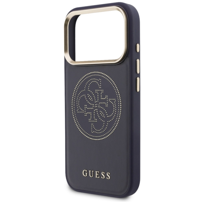 Guess - Guess Mobilskal För iPhone 17 Pro Max MagSafe Perforated 4G - Blå