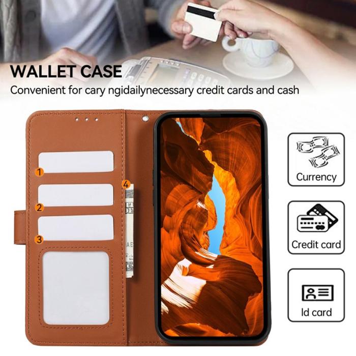 OEM - ABEEL Mobilskal till Samsung Galaxy S26 Ultra RFID-Skydd KonstLäder - Brun