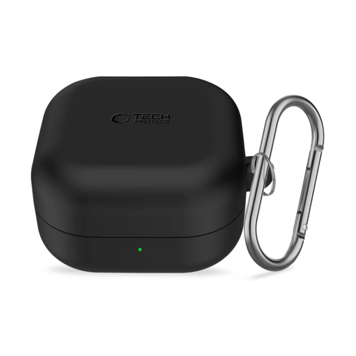 Tech-Protect - Tech-Protect Skal För Galaxy Buds 4/4 Pro Silikon Hook - Svart