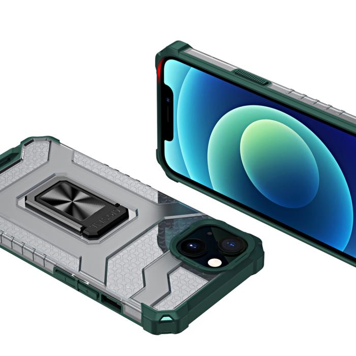 OEM - Crystal Ring Skal iPhone 13 - Grön