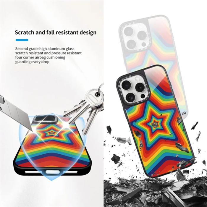 A-One Brand - iPhone 15 Pro Max Mobilskal MagSafe Aluminium Silikon