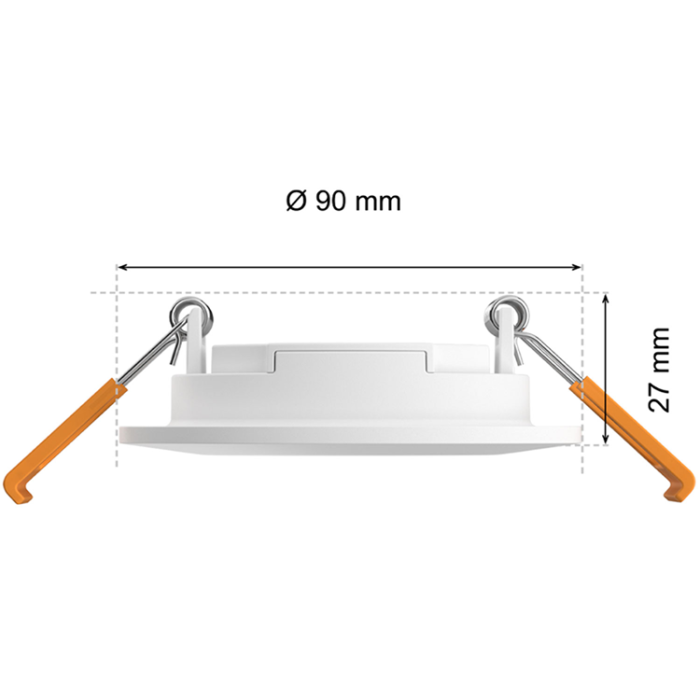Philips - Philips Hue Slim Downlight S 90mm 3-pack - Vit