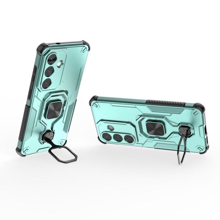 OEM - Mobilskal till Samsung Galaxy S26/S26 Pro Rotera Ring Kickstand Plast - Grön