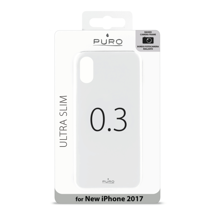 UTGATT5 - Puro Cover till iPhone XS / X - Transparent