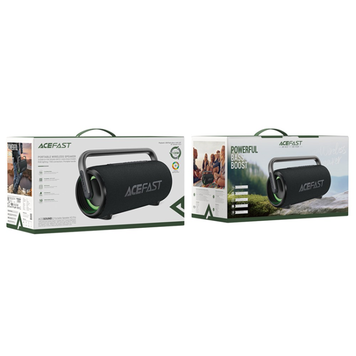 Acefast - ACEFAST Trådlös Högtalare Bluetooth 120W K2 Pro IPX5 - Svart