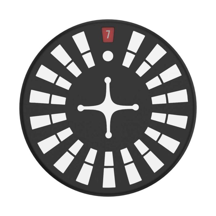 UTGATT1 - POPSOCKETS Backspin Roulette Avtagbart Grip med Ställfunktion LUXE