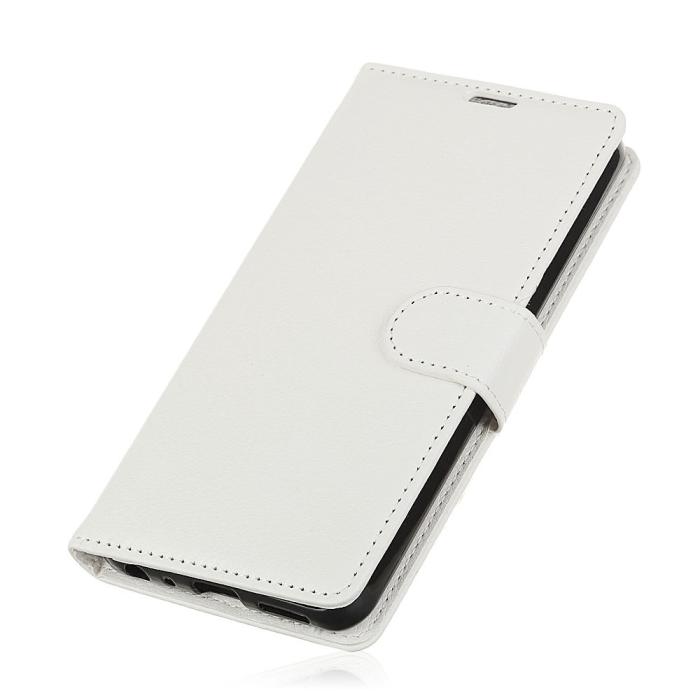 UTGATT1 - Litchi Plånboksfodral Sony Xperia XA2 Ultra - Vit