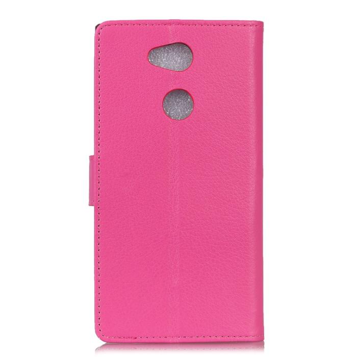 A-One Brand - Litchi Plånboksfodral Sony Xperia XA2 Ultra - Magenta