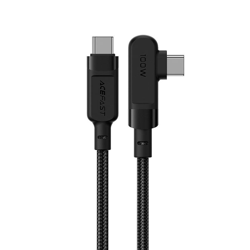 Acefast Vinklad USB-C till USB-C kabel 100W 2m - Svart | 3541 | AlltMobil