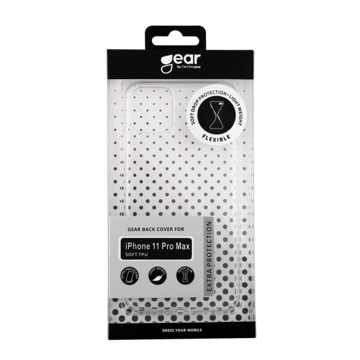 GEAR - GEAR Mobilskal TPU iPhone 11 Pro Max - Transparent