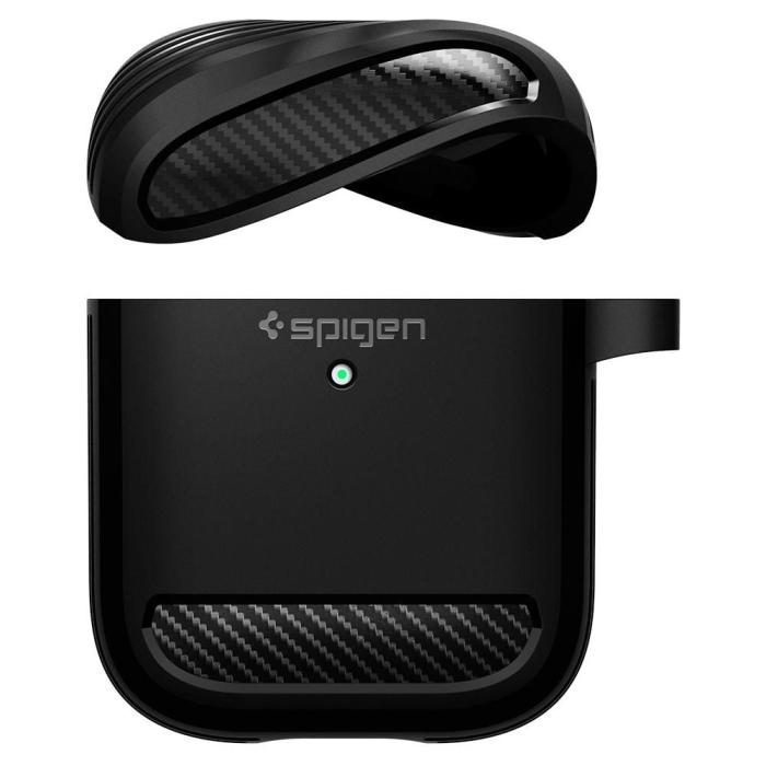 UTGATT - SPIGEN Airpods Skal Rugged Armor - Matte Svart