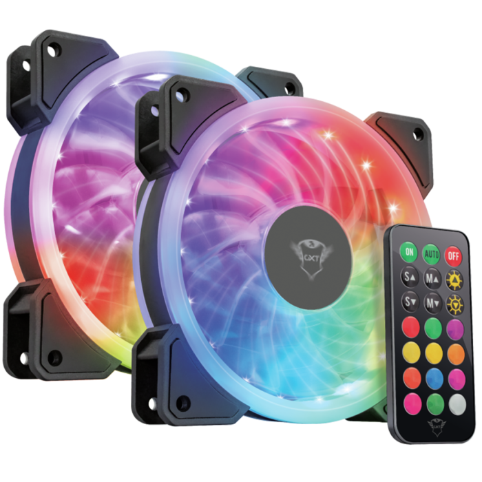 UTGATT5 - TRUST GXT 770 RGB PC Fan 2-pack