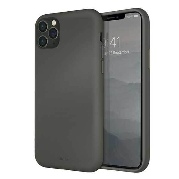 UNIQ Lino skal Hue iPhone 11 Pro Max moss Grå | 2353 | AlltMobil