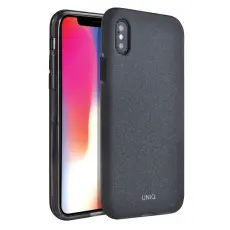 UNIQ - UNIQ Lithos skal iPhone Xs Max tr&auml;kol Svart