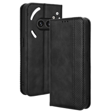 A-One Brand - Nothing Phone (2a) Plus Plånboksfodral Retro Kickstand - Svart