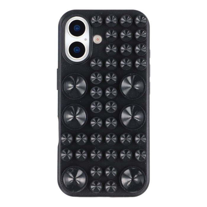 A-One Brand - Mobilskal till iPhone 17 Sugkopp Silikon med Tygfoder