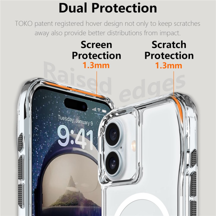 A-One Brand - iPhone 17 Mobilskal MagSafe TPU + PC Crystal Clear