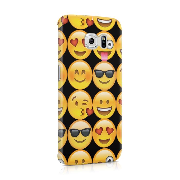 UTGATT5 - Skal till Samsung Galaxy S6 Edge - Emoji - Smileys
