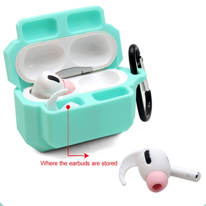 A-One Brand - AirPods Pro Skal Silikon 3-in-1 - Lysande rosa